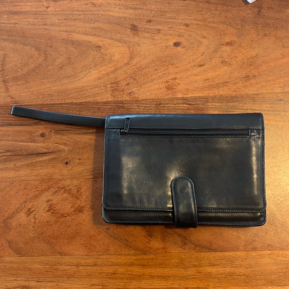 Derek Alexander Leather Wrist Bag